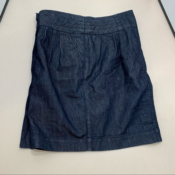 Anthropologie Pilcro and the Letterpress Skirt Adult Size 6 Denim Pleated Women - Picture 2 of 11